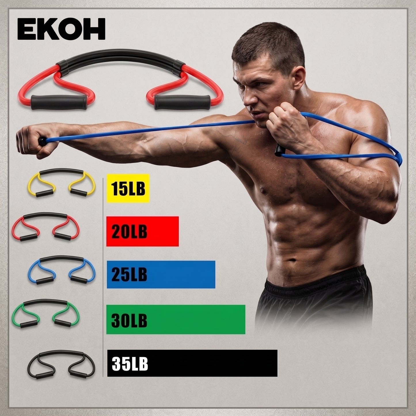 Punch Resistance Bands By Ekoh